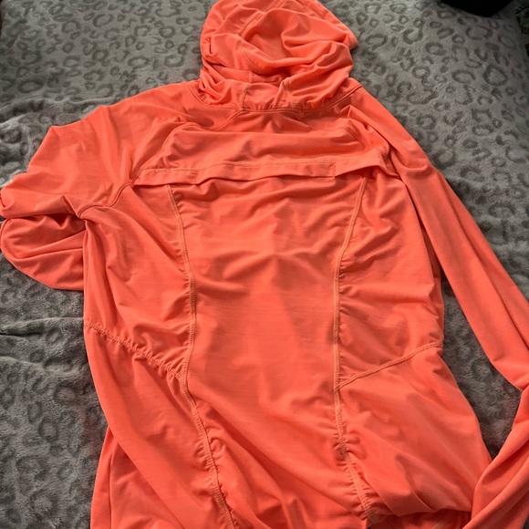 neon orange workout jacket - Picture 2 of 2